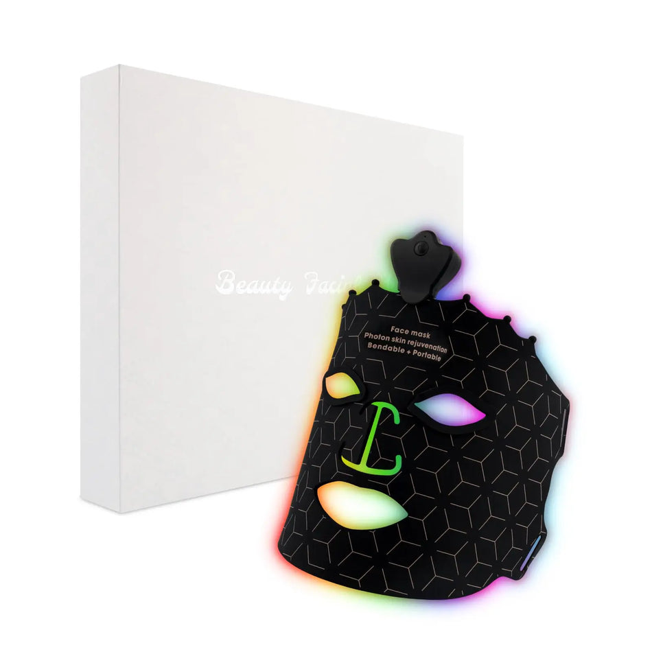 7 Color LED Face Mask With Silicone For Red Light Therapy Anti Aging Skin Care