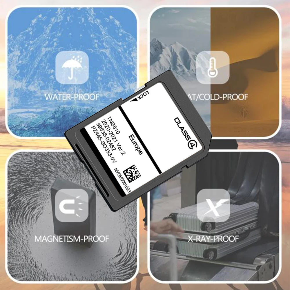 TNS510 Navigation SD Card 2021 Version2 &ndash; Europe Maps