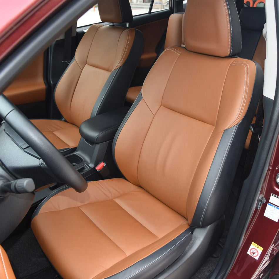 Toyota RAV4 Suni Deri Koltuk Kılıfları Tam Set 2012 2018