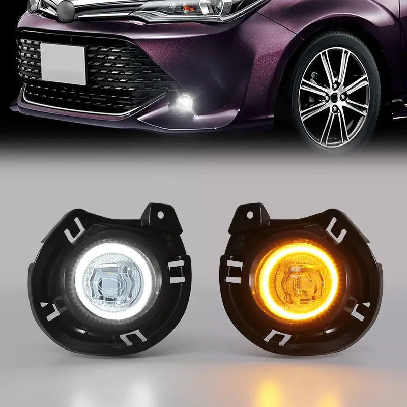 LED Fog Lamp For Toyota Corolla AXIO 2015~ON Daytime Running Lights DRL White Yellow by InterCyprus Trading Ltd