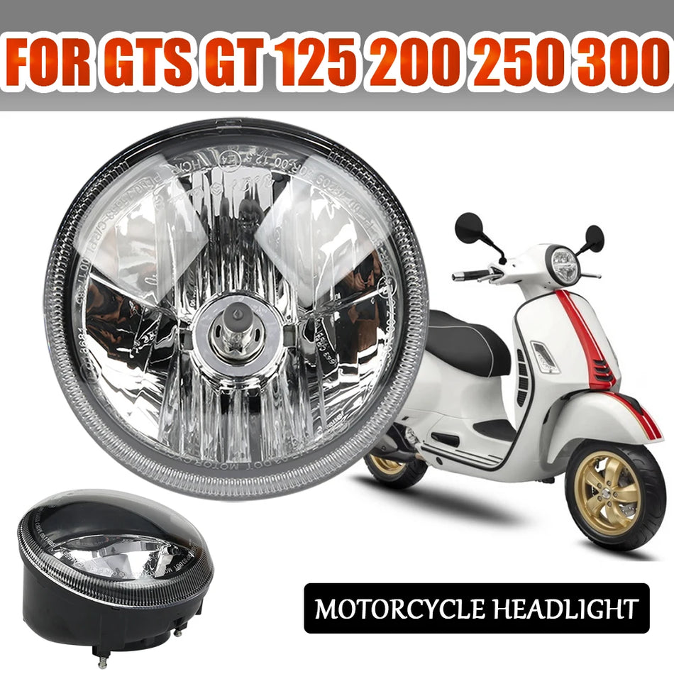 Zestaw montażowy reflektora Vespa GTS Przednia lampa 12V Wymiana do 125 200 250 300