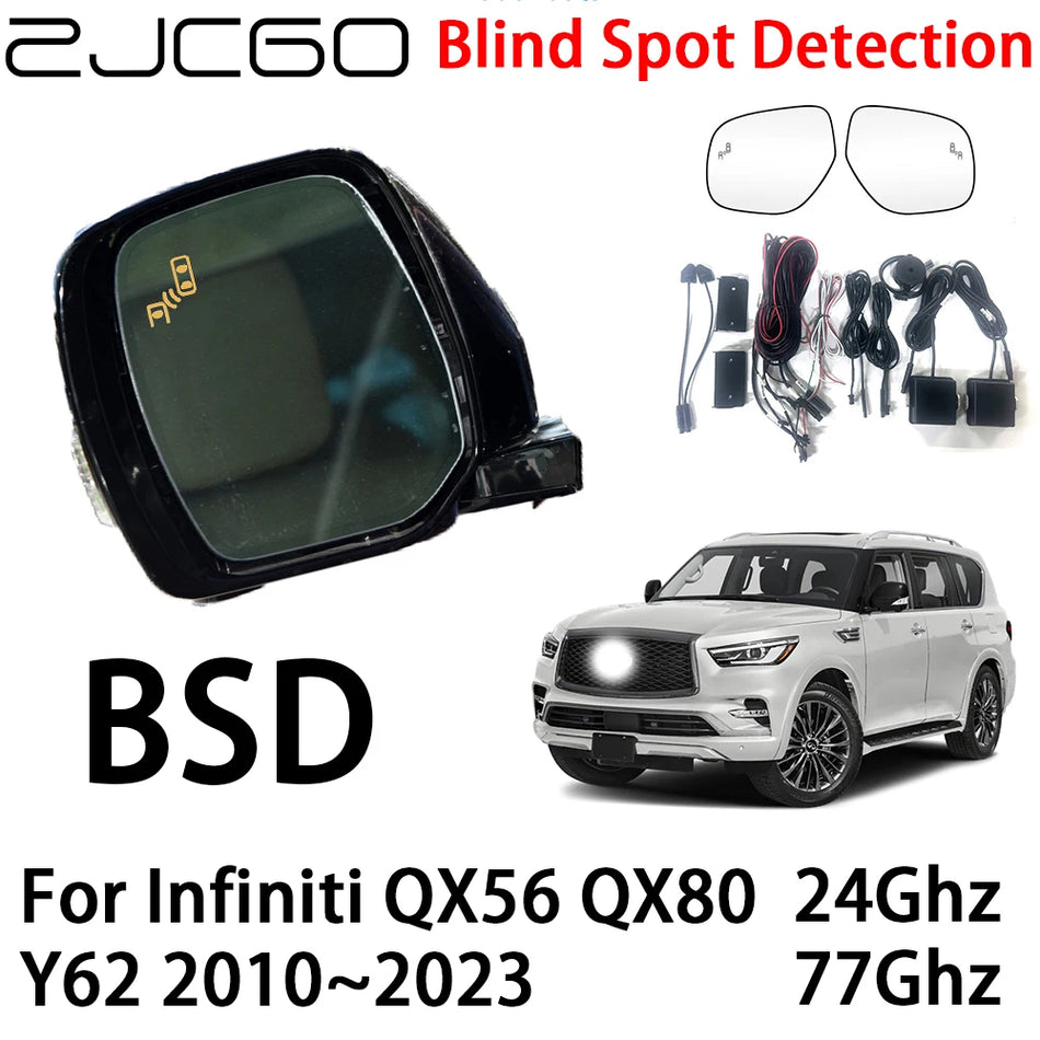 Blind Spot Detection System Radar Warning for Infiniti QX56 QX80 Y62 2010-2023