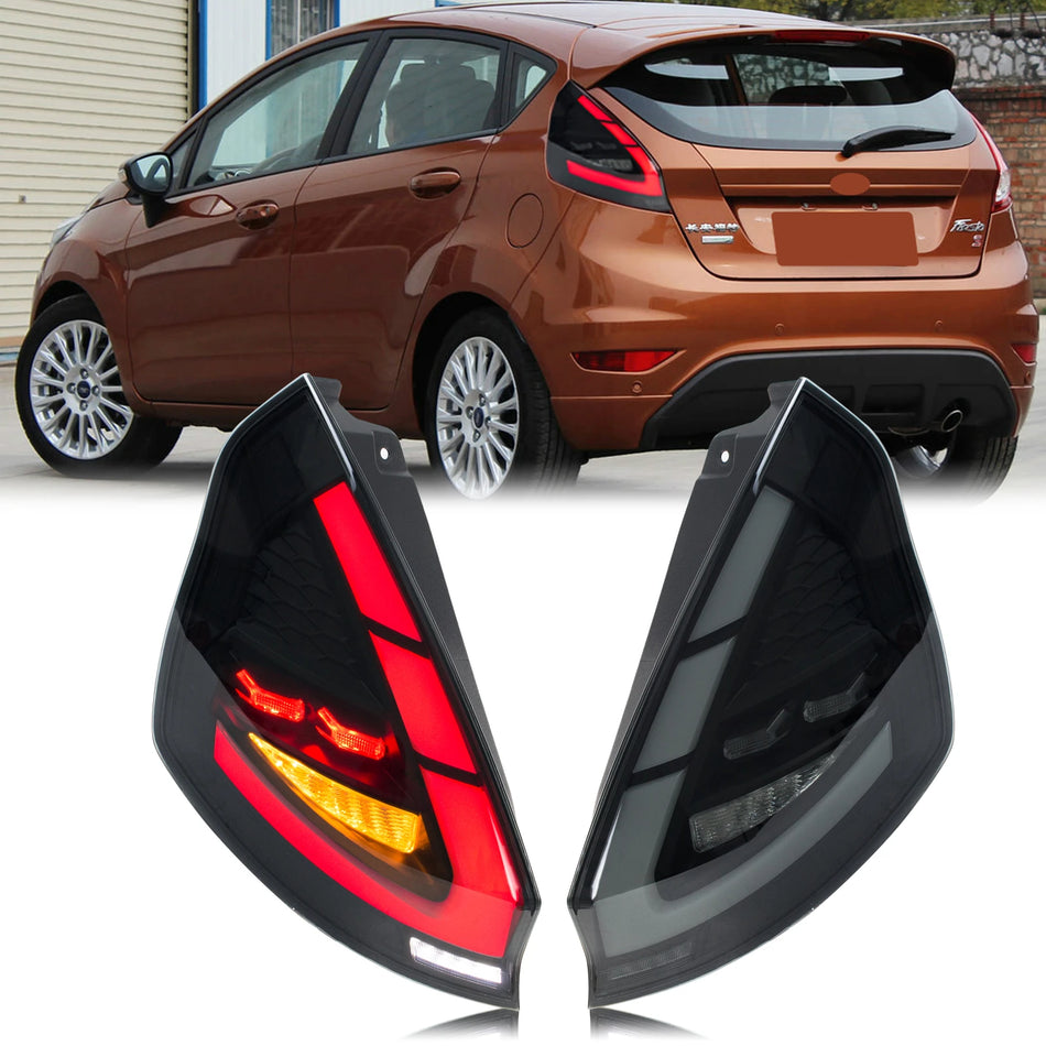 Zadné svetlá pre Ford Fiesta MK7 LED s dynamickými signálmi, Plug and Play zadná náhrada