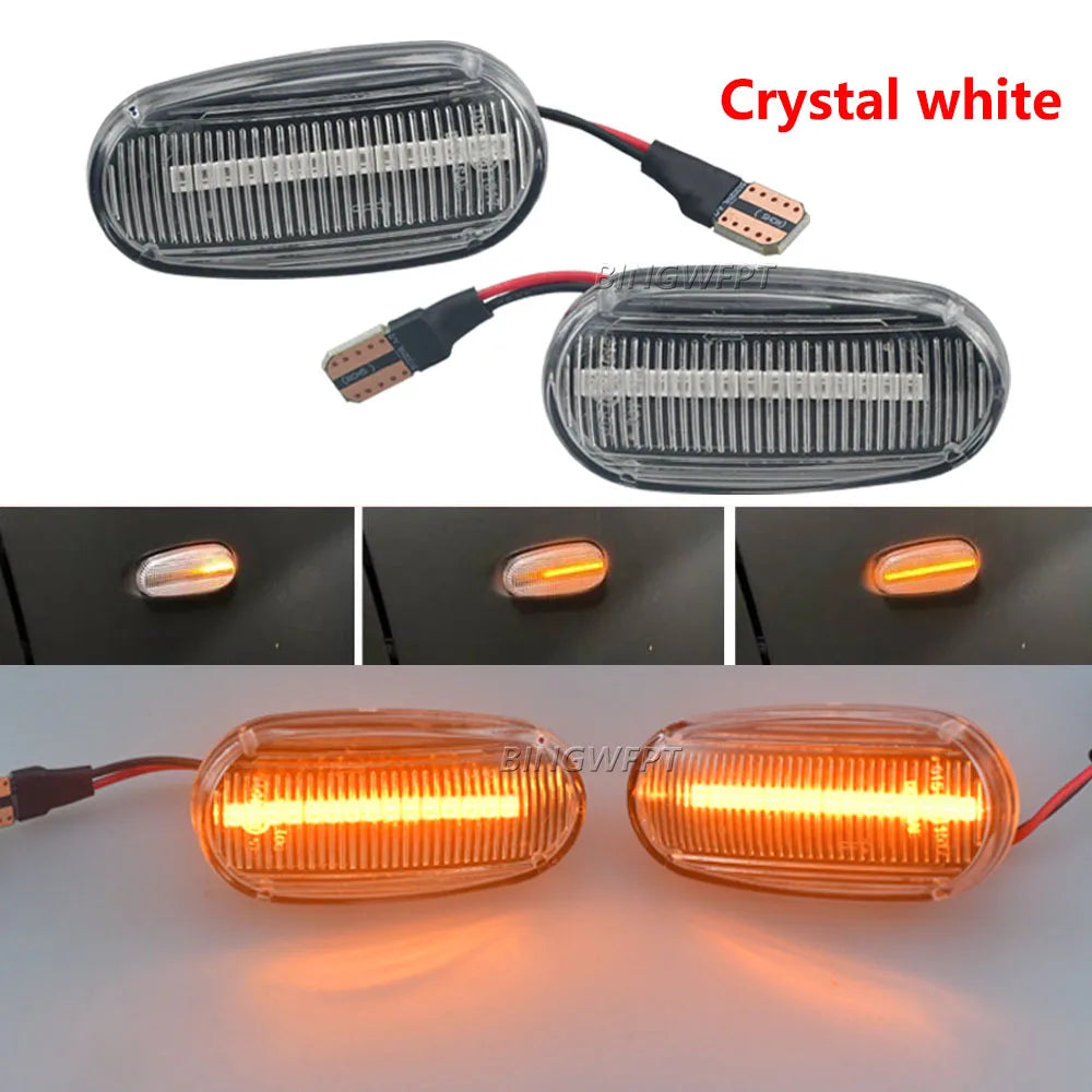 Car Dynamic LED Side Marker Lights Arrow Turn Signal Flashing Blinker Lamp For Alfa Romeo Mito 955 147 GT 937 For Fiat Bravo MK2 by InterCyprus Trading Ltd