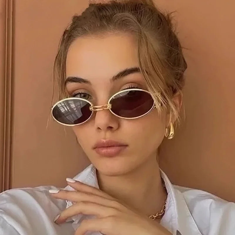 New Vintage Oval Sunglasses Retro - UV400 Protection