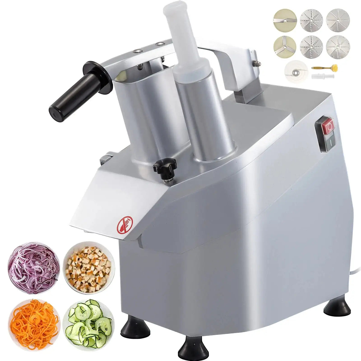 550W Electric Vegetable Cutter 6 Cutting Disks