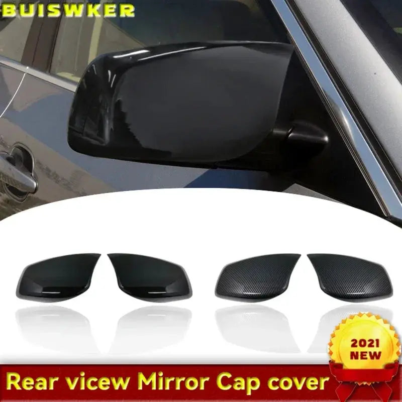Rearview Mirror Cover Cap Carbon Fiber / Black for BMW 5 Series E60 E61 E63 E64 2004-2008 Car accessories by InterCyprus Trading Ltd