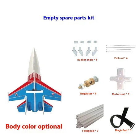 EVYVKVC Mini SU27 Remote Control Airplane - Crash Resistant Glider for All Ages KIT