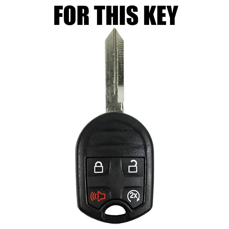 Silicone Car Key Case For Ford Edge Escape Expedition Explorer Flex Focus Freestyle Mustang Taurus Cover Remote Fob Shell by InterCyprus Trading Ltd
