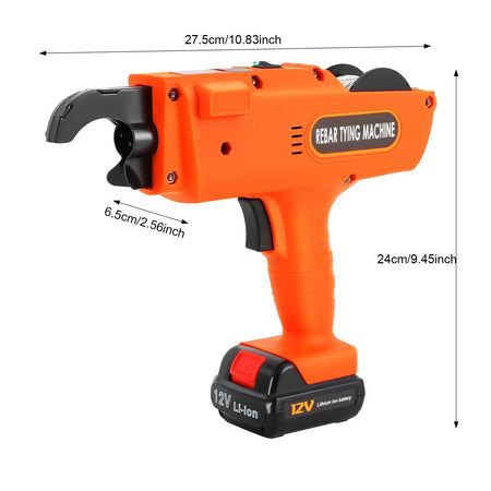 Automatic Handheld Rebar Tying Tool 8-34MM 12V &ndash; Fast Tying US Standard / United States