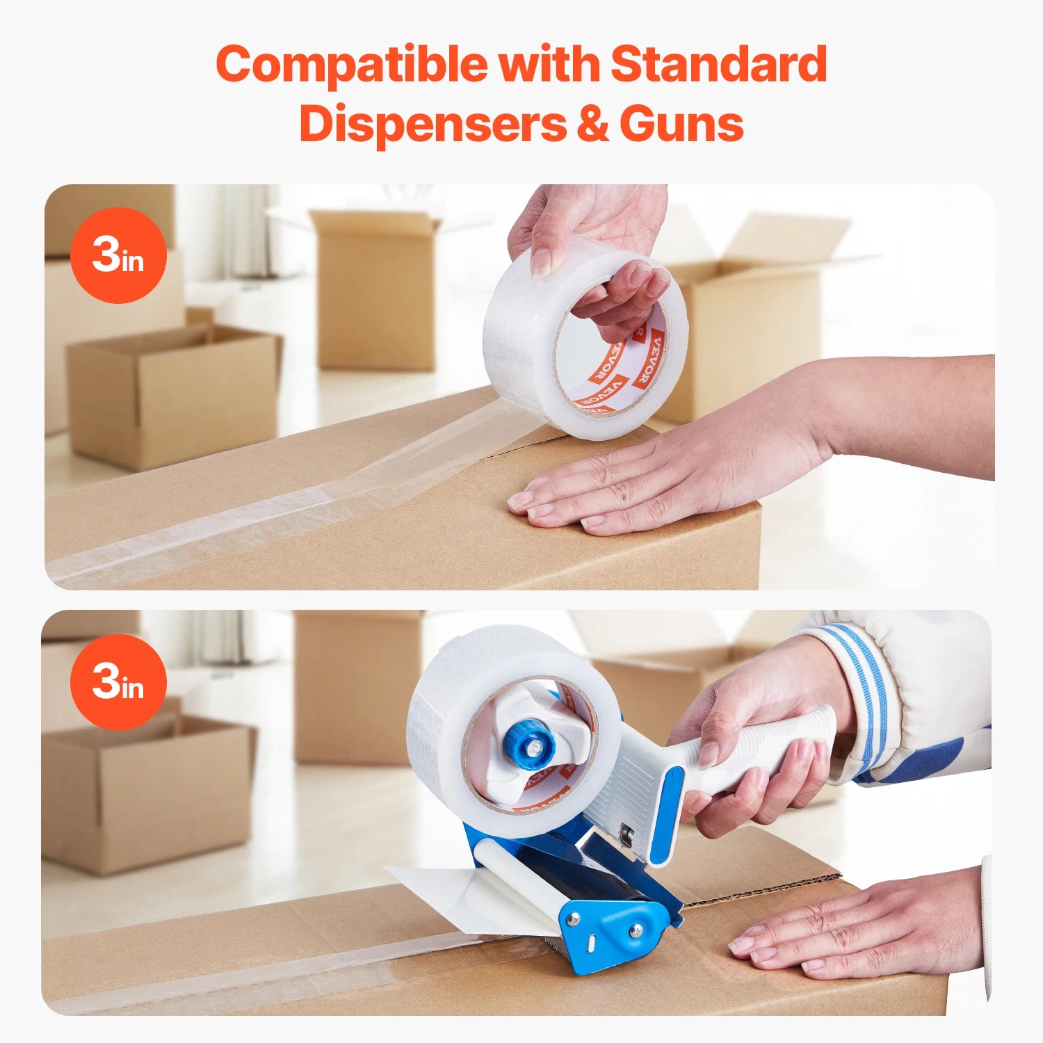 SucceBuy 4.8cm Transparent Tape &ndash; Heavy Duty Adhesive