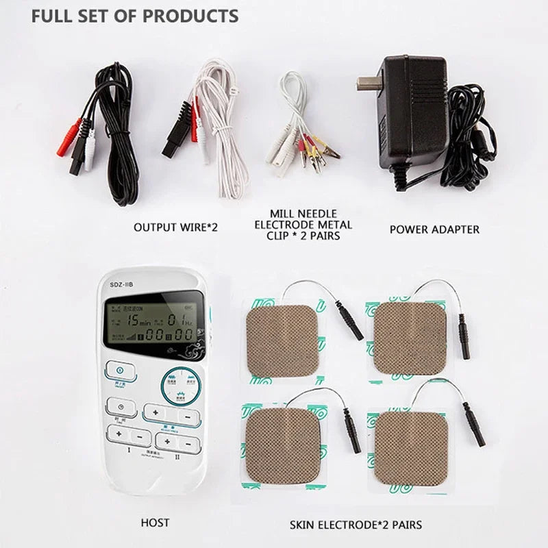 Portable Electroacupuncture Nerve &amp; Muscle Stimulator with Dual Channels