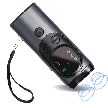 3-Heads Ultrasonic Dog Repeller P10 &ndash; Anti Barking Deterrent black