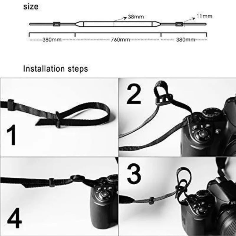 Durable DSLR Camera Shoulder Neck Strap for Nikon Canon Sony