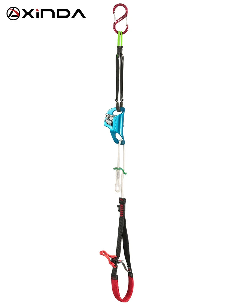 Xinda Outdoor Rock Climbing Ascender - Adjustable Foot Loop