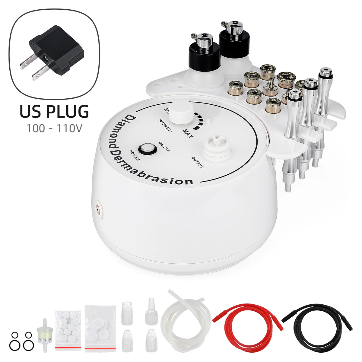 Professional Diamond Microdermabrasion Machine &ndash; Deep Pore Cleaning Exfoliation US PLUG (100-110V)