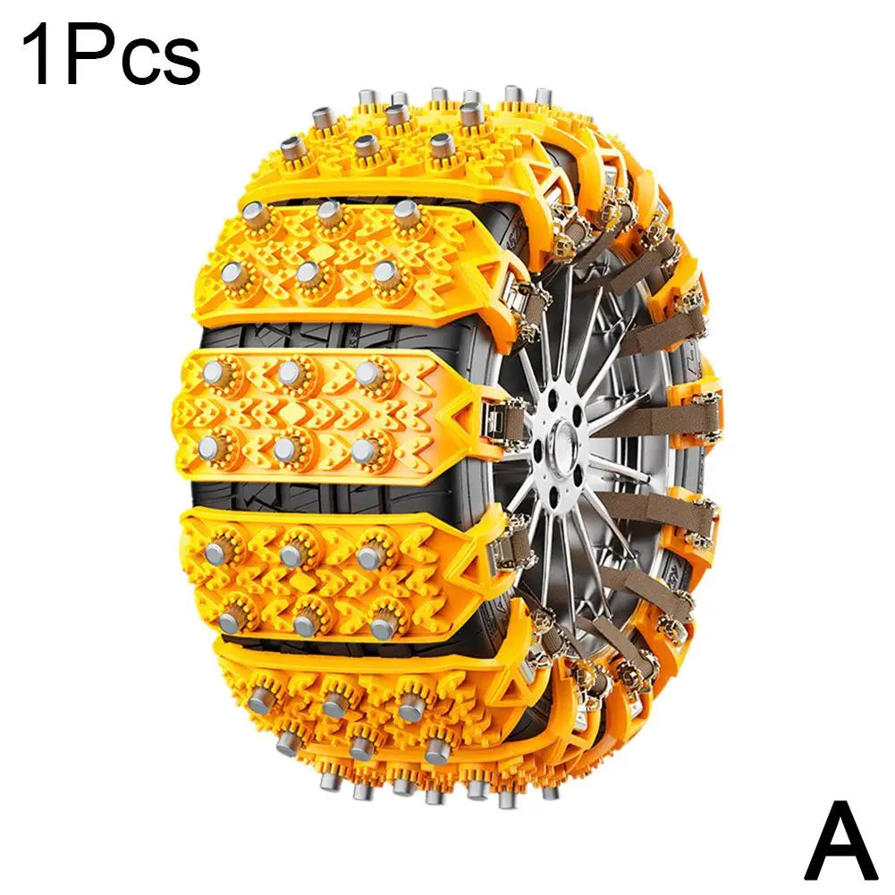 Car Snow Chains &ndash; Heavy Duty Anti Skid Performance Pro Plus Yellow / CN