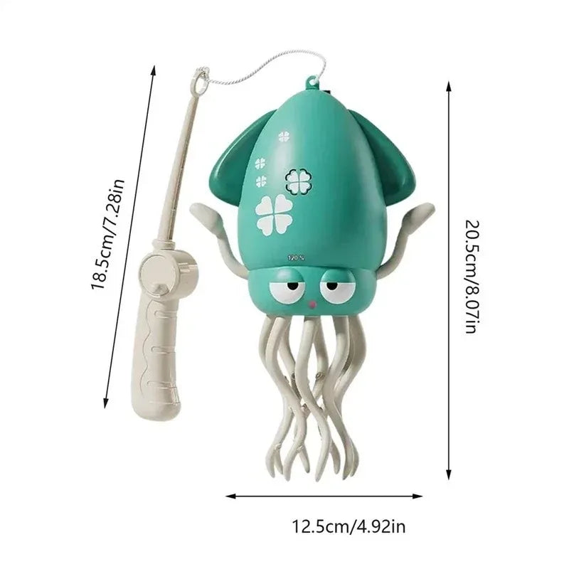 Dancing Squid Interactive Toy with Music, Lights &amp; Obstacle Avoidance | Rechargeable Gift for Kids