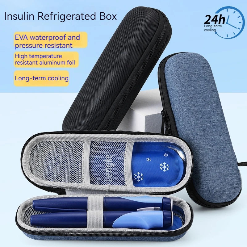 Eva Insulin Ice Pack Box - Portable Waterproof Cooler