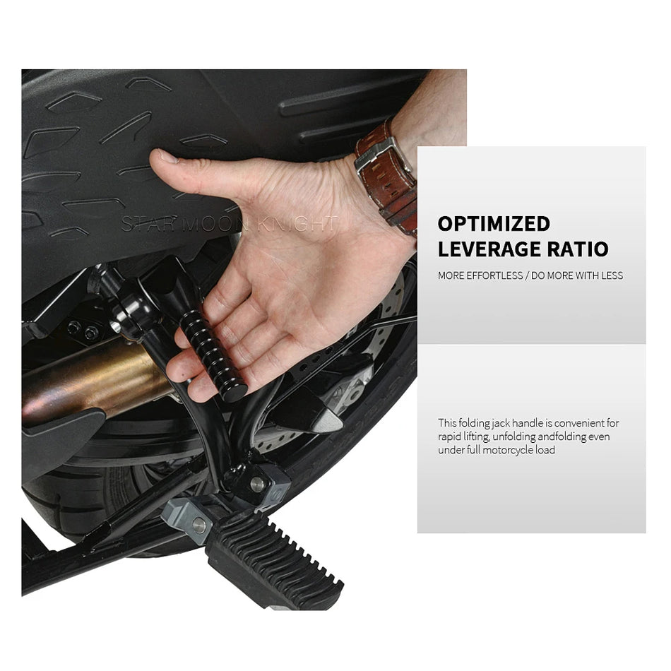 BMW F700GS/F800GS/F650GS Kaldırma Tutamağı, Kolay Motosiklet Kaldırmaları için Katlanabilir Kriko Destek Çubuğu