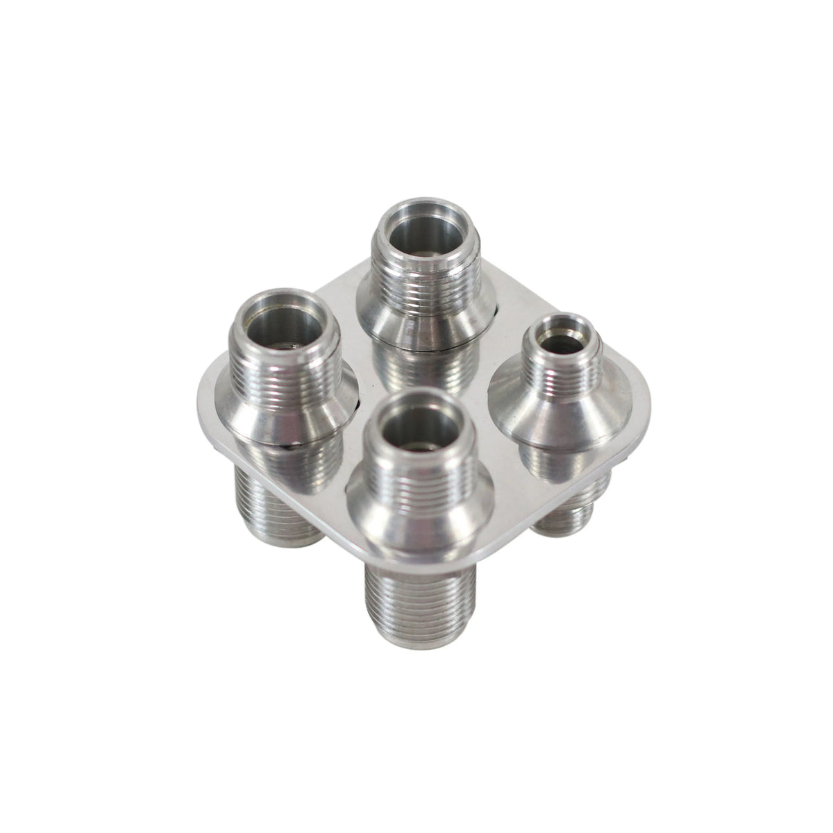 SherryBerg Aluminum 4 Port AC Air Conditioning Heater Hose Firewall Bulkhead Fitting Square by InterCyprus Trading Ltd