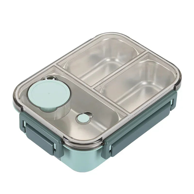 304 Stainless Steel Lunch Box With Tableware &ndash; Leakproof