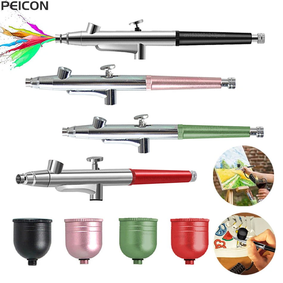 Pistolet à air comprimé mini pour modèles et gâteaux, buse de 0,3 mm, portable avec kit