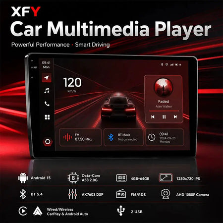 Android 15 Car Radio 10 Inch 4G 64GB GPS Bluetooth for BMW Audi Ford by InterCyprus Trading Ltd