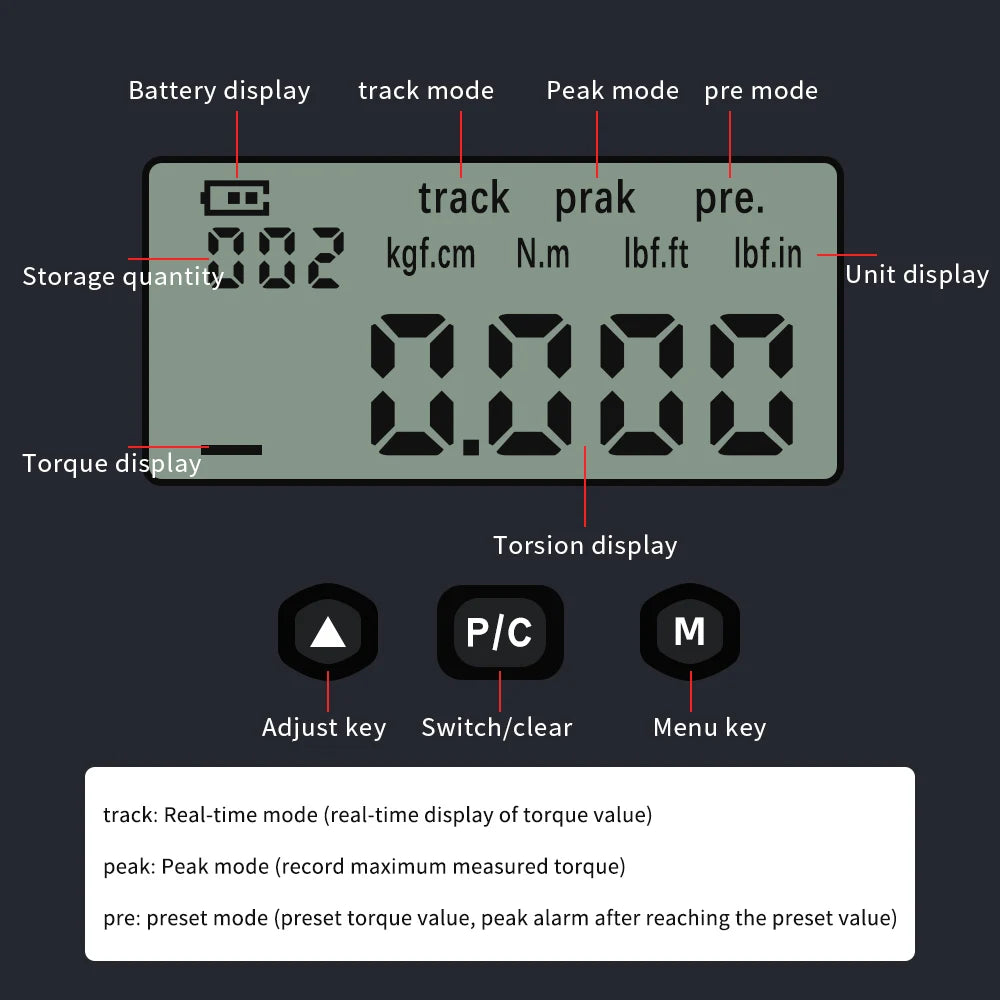 Quarter Inch Digital Torque Screwdriver &ndash; LCD Readout