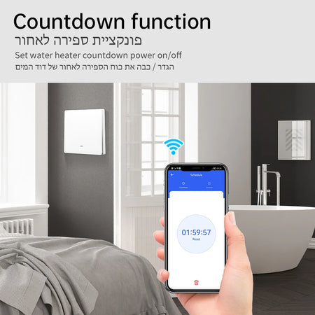 Tuya 40A WiFi Smart Boiler Switch with Power Monitor