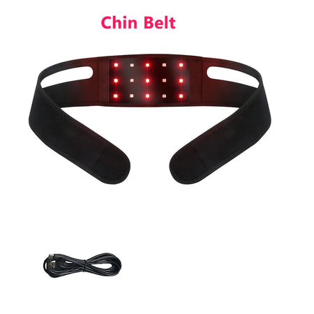 Red Infrared LED Light Belly Slimming Pad &ndash; Fat Burning Chin Belt No Box
