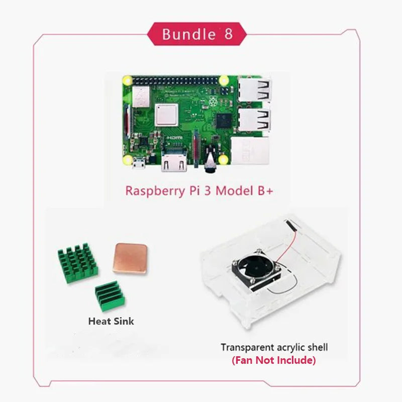 Original Raspberry Pi 3 Model B Plus &ndash; Powerful 1.2GHz Processor with Dual Band WiFi RPi 3B Plus Bundle 1