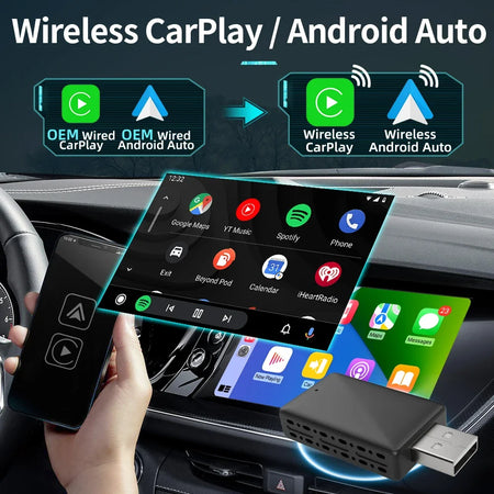 AKAMATE CarPlay Dongle - Wireless CarPlay Android Auto