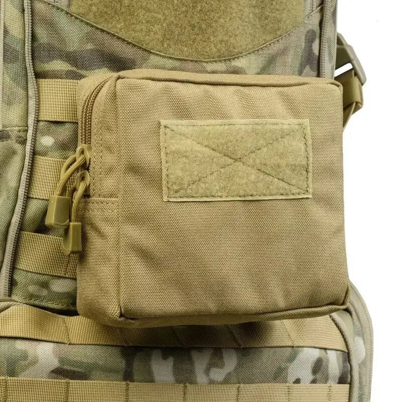 Camouflage Outdoor Waist Bag With MOLLE Pouches, Nylon EDC Pack