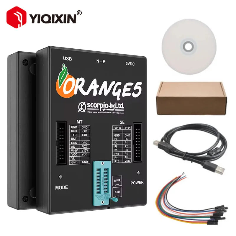 Orange5 ECU-Programmierer mit vollständigen Adaptern, universellem Dongle für XP, Win7, Win10