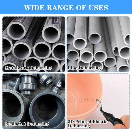 Metal RB1000 Deburring Tool Kit - Efficiently Smooth Wood &amp; Plastic