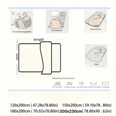 Light Luxury Rabbit Velvet Blanket &ndash; Ultra Soft Warmth