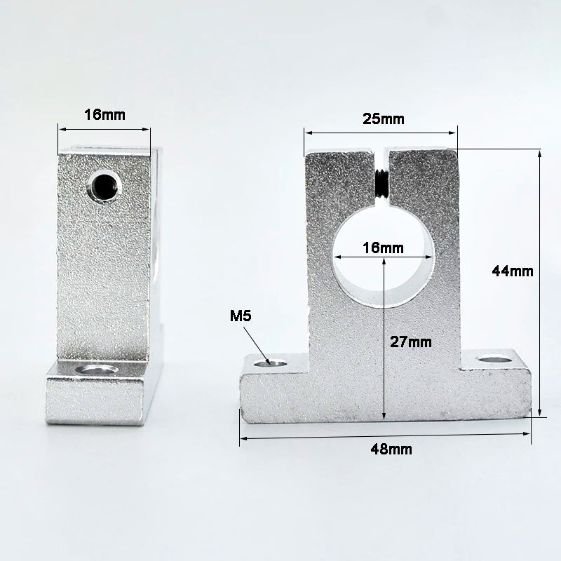 2Pcs Linear Bearing Rail Support SK8 SK25 Bracket &ndash; Easy 16mm / CHINA / 2Pcs
