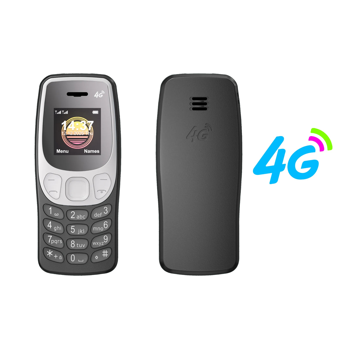 SERVO BM80 LTE 4G Mini Mobile Phone &ndash; Dual SIM Standby black