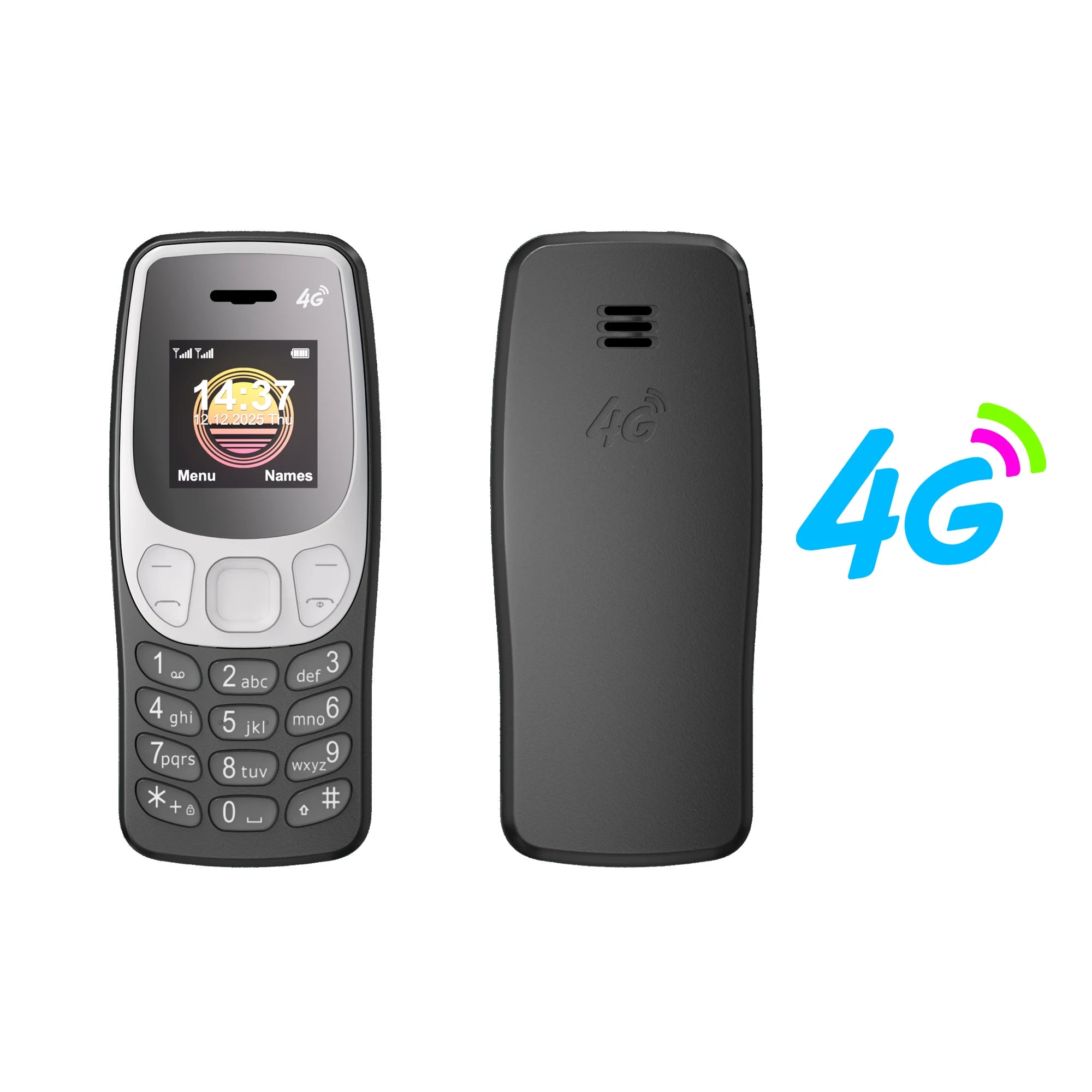 SERVO BM80 LTE 4G Mini Mobile Phone &ndash; Dual SIM Standby black