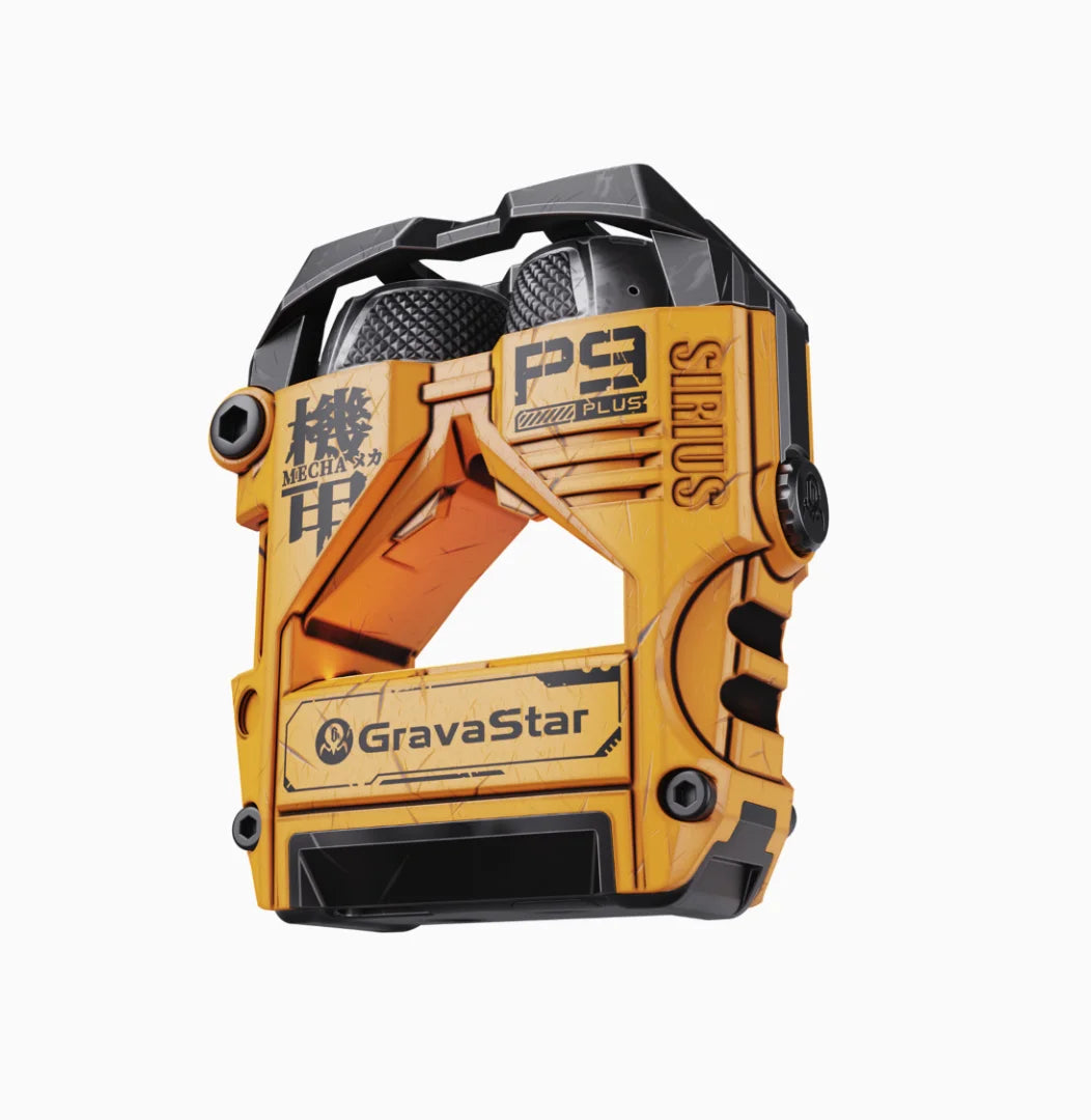 GravaStar P9 Plus Bluetooth Earphone - Portable Gaming Earbuds with HiFi Sound Yellow