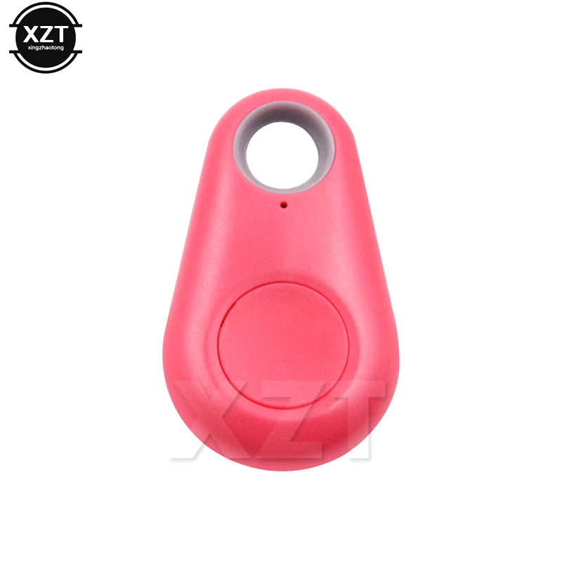 Smart Bluetooth GPS Locator Keychain Tracker for Pets, Kids, and Valuables Red