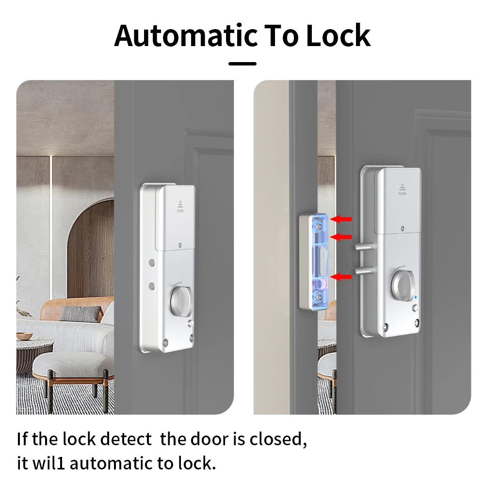 RX2052-TUYA-sliver &ndash; App Control Tuya Enabled Keyless Lock