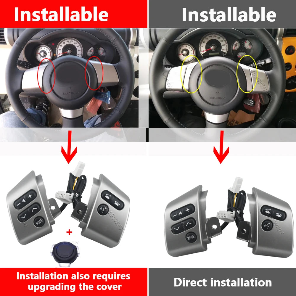 84250-35070 New Steering Wheel Control Button With Wire For Toyota FJ Cruiser 2006-2020 Volume Mode Function Switch by InterCyprus Trading Ltd
