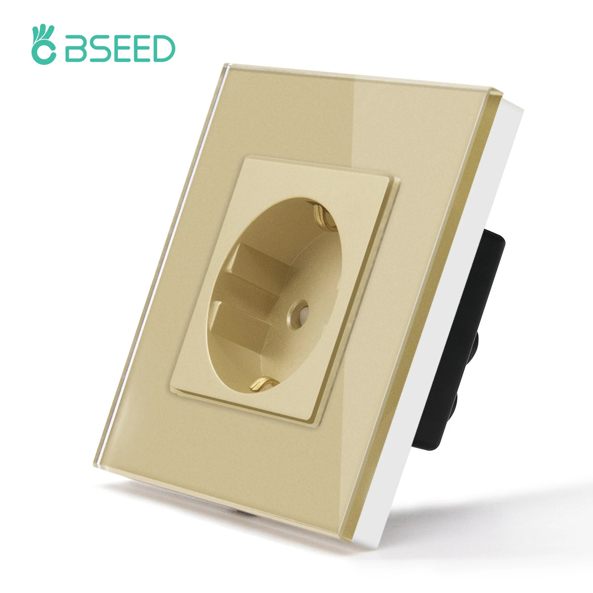 BSEED Touch Switch with USB Sockets and Glass Panel - EU Standard