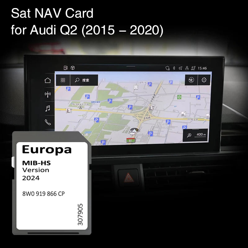 2024 Update Europe UK Maps 8W0919866CP &ndash; 16GB SD GPS Card CHINA / for Audi MIB-HS Q2