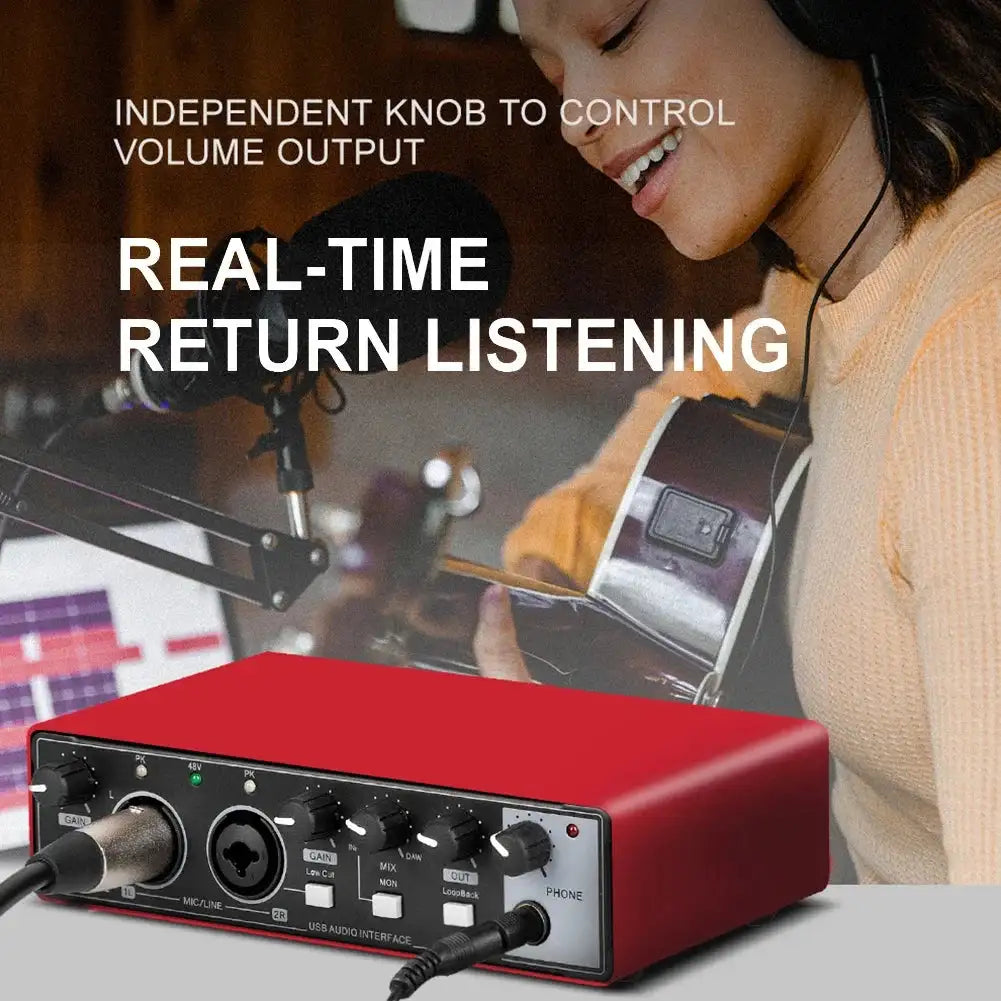 MD22 Recording Sound Card 24 Bit 192 KHz USB Audio Loopback