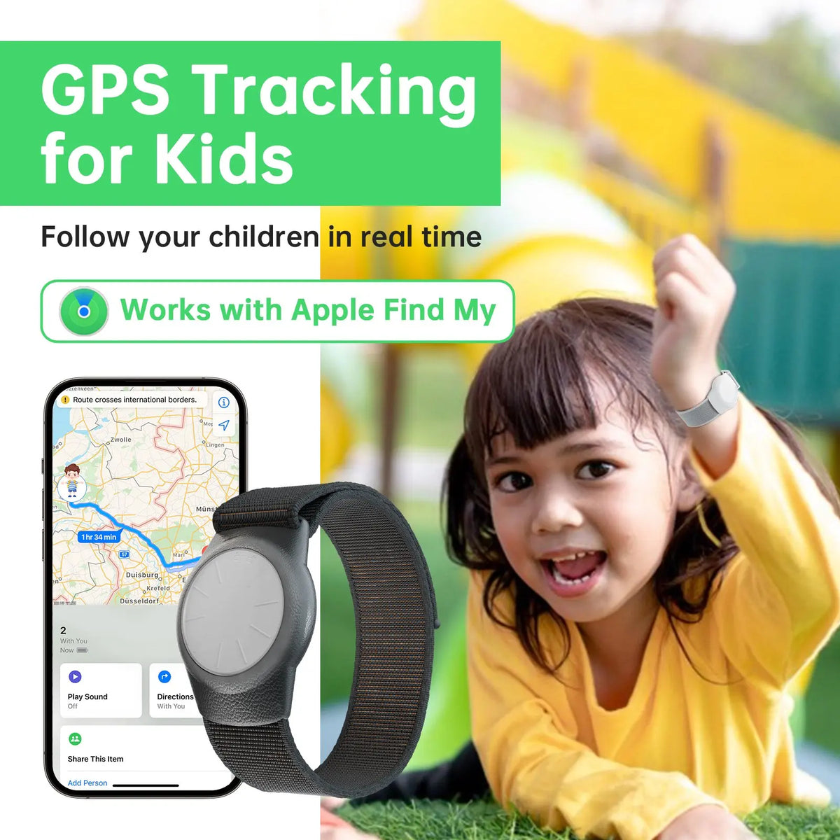 iOS GPS Tracker Watch For Kids &ndash; Find My Compatible