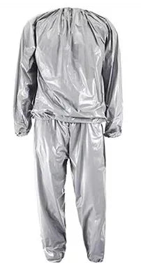 Heavy Duty Sweat Sauna Suit &ndash; Anti Rip Fabric Durability Sweaty clothing-Silv / XXL