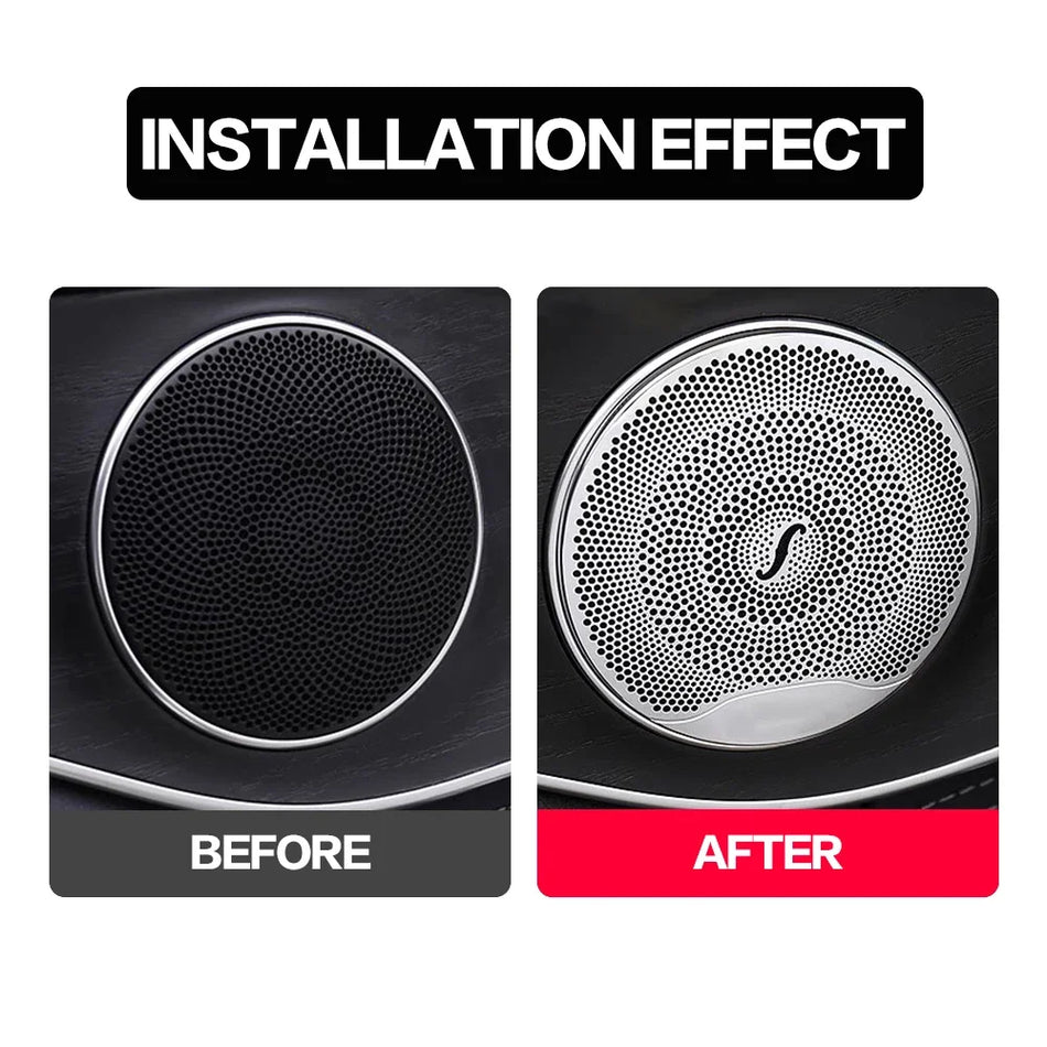 Nerūdijančio plieno durų garsiakalbio apdaila Mercedes-Benz E klasės W213/W205/X253 C klasės W205 GLC X253